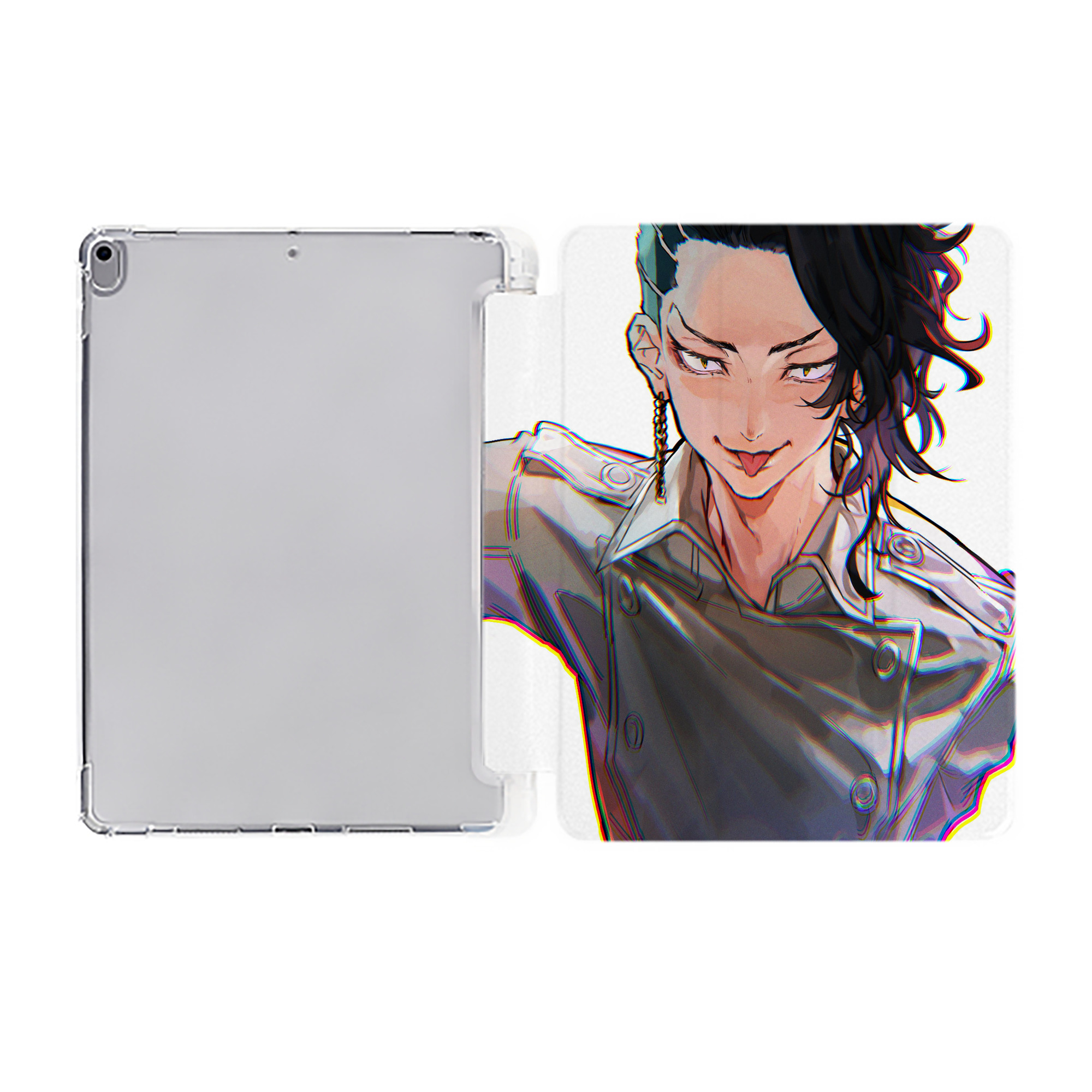（画像用） 東京リベンジャーズ Tokyo Revengers IPad ケース ペン収納付き 三つ折りスタンド PUレザー×シリコン 対応機種9.5/10.5/10.9インチ